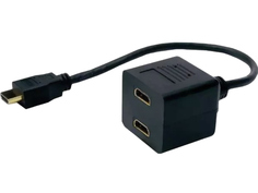 Сплиттер Espada HDMI 19M to 2xHDMI 19F 25cm EHDMIM2xHDMIF25