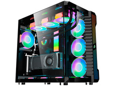 Корпус 1stPlayer Steampunk SP9 ATX без БП Black SP9-BK