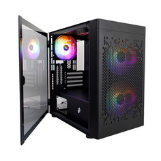 Корпус 1stPlayer DK D3-B Black D3-B-BK-2F1P-1F1