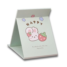 ILIKEGIFT Зеркало настольное "Happy bunny" green