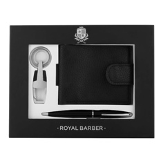 ROYAL BARBER Набор аксессуаров с кошельком, ручкой и брелоком