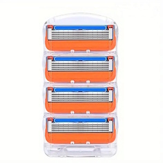 Кассеты для бритья WILDER Сменные кассеты лезвия для мужской бритвы совместимые с популярным брендом 4 шт 4