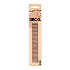 Накладные ногти DECO. Набор накладных ногтей FEROSH blue french