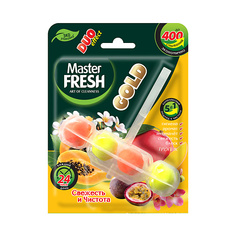 подвесной блок для унитаза MASTER FRESH Подвесной блок для унитаза DUO EFFECT 5в1 GOLD (ТРОПИК) 1