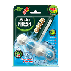 подвесной блок для унитаза MASTER FRESH Подвесной блок для унитаза DUO EFFECT 5в1 GOLD (МОРСКОЙ) 1