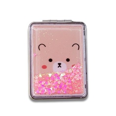 ILIKEGIFT Зеркало складное "Animal bear pink" с увеличением