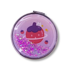 ILIKEGIFT Зеркало складное "Fuit strawberry purple" с увеличением