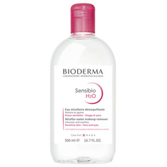 BIODERMA Мицеллярная вода для очищения нормальной и чувствительной кожи лица Sensibio H2O 500.0