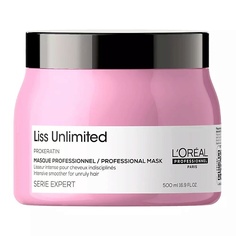 Маска для волос LOREAL PROFESSIONNEL Разглаживающая маска с про кератином для непослушных волос Liss Unlimited 500.0 L'Oreal