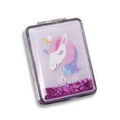 ILIKEGIFT Зеркало складное "Sparkles unicorn purple" с увеличением