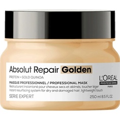 Маска для волос LOREAL PROFESSIONNEL Маска с золотой текстурой для восстановления поврежденных волос Absolut Repair 250.0 L'Oreal