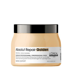 Маска для волос LOREAL PROFESSIONNEL Маска с золотой текстурой для восстановления поврежденных волос Absolut Repair 500 L'Oreal