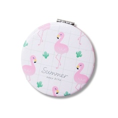 ILIKEGIFT Зеркало складное "Flamingo summer three white" с увеличением