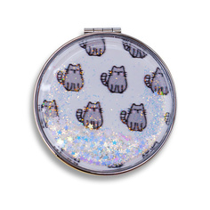 ILIKEGIFT Зеркало складное "Our design meow cat white" с увеличением