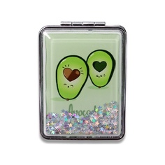 ILIKEGIFT Зеркало складное "Love avocado baby" с увеличением