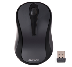 Мышь Wireless A4Tech G3-280NS серый оптическая (1200dpi) silent USB для ноутбука (3but) 1938576