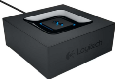 Аудиоадаптер Logitech 980-000913 Bluetooth Audio Receiver для подключения колонок через разъемы RCA или 3,5 мм.