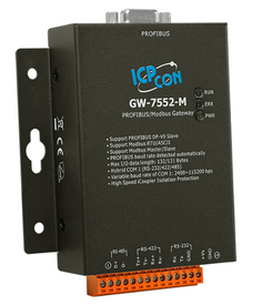 Преобразователь ICP DAS GW-7552-M CR PROFIBUS/Modbus Gateway (RoHS) (Metal casing)
