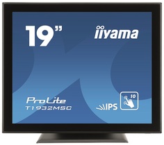 Монитор 19" Iiyama ProLite T1932MSC-B5X 1280x1024, 14 мс, 225 кд/м2, 1000:1, 178°/178°, Touch, IPS, HDMI, DisplayPort, VGA (D-Sub), аудио стерео, USB