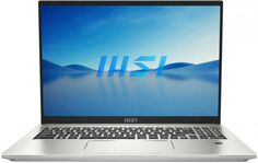 Ноутбук MSI Prestige 16 A13UCX-248 9S7-159452-248 i7-13700H/16GB/1TB SSD/RTX 2050 4GB/16" QHD+ IPS/WiFi/BT/cam/Win11Home/silver