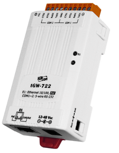 Преобразователь ICP DAS tGW-722 Tiny Modbus/TCP to RTU/ASCII gateway with PoE and 2 RS-232 Ports (RoHS)