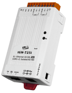 Преобразователь ICP DAS tGW-725i CR Tiny Modbus/TCP to RTU/ASCII Gateway with PoE and 2 Isolated RS-485 Ports (RoHS)
