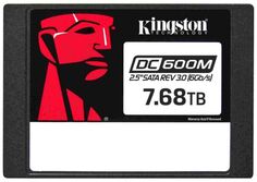 Накопитель SSD 2.5 Kingston SEDC600M/7680G DC600M 7.68TB SATA 6Gb/s 3D TLC 560/530MB/s IOPS 94K/34K TBW 14016 DWPD 1