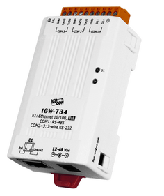 Преобразователь ICP DAS tGW-734 Tiny Modbus/TCP to RTU/ASCII gateway with PoE and 2 RS-232 and 1 485 Ports (RoHS)