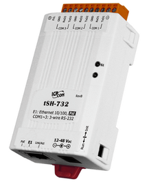 Преобразователь ICP DAS tSH-732 Tiny Serial Port Sharer with PoE and 3 RS-232 Ports (RoHS)