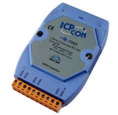 Преобразователь ICP DAS I-7563 USB to 3-Channel RS-485 Hub