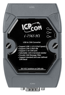 Преобразователь ICP DAS I-7565-H1-G CR CR High Speed Intelligent USB to 1-port CAN bus converter