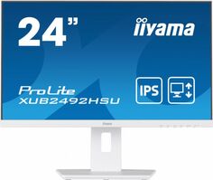 Монитор 23,8" Iiyama XUB2492HSU-W5 IPS, 1920х1080 (16:9), 75Hz, 4ms, 178°/178°, 250cd, HDMI, D-Sub, DP, USB-Hub Speakers, белый