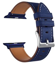Ремешок на руку Lyambda LWA-41-40-BL кожаный для Apple Watch 38/40/41 mm blue