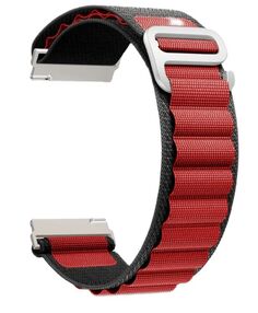 Ремешок на руку Lyambda DSN-24-40-BR петлевой нейлоновый для Apple Watch 38/40/41 mm black/red