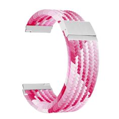 Ремешок на руку Lyambda DSN-13-20-PK плетеный нейлоновый для часов 20 mm pink/white