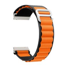 Ремешок на руку Lyambda DSN-19-20-BO петлевой нейлоновый для часов 20 mm black/orange