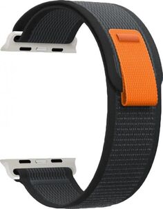 Ремешок на руку Lyambda DSN-25-40-BK нейлоновый для Apple Watch 38/40/41 mm black/orange