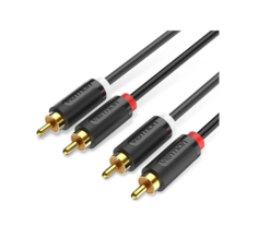 Кабель Vention BCMBH аудио 2RCA M/2RCA M - 2 м Чёрный