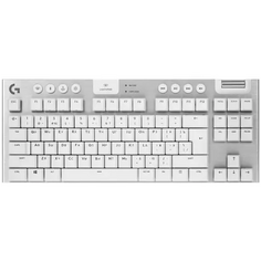 Клавиатура Wireless Logitech G915 TKL WHITE 920-009664_ru игровая, механическая, без цифрового блока, с RGB-подсветкой и поддержкой технологии Lightsp