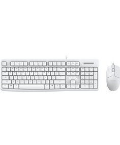 Клавиатура и мышь Dareu MK185 White ver2 white, клавиатура LK185 (мембранная, 104кл, EN/RU, 1,8м), мышь LM103 (1,8м), USB