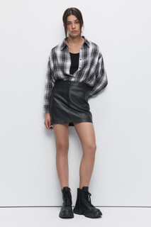 блузка женская Рубашка oversize клетчатая с топом-майкой Befree
