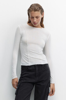 джемпер женский Лонгслив тонкий с декоративными швами Befree