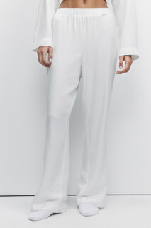 брюки домашние женские Брюки домашние прямые из вискозы с люрексом Befree