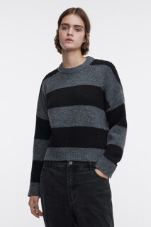 джемпер женский Джемпер вязаный свободный в полоску Befree