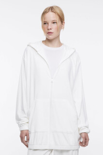 толстовка женская Толстовка oversize велюровая с ушками на капюшоне Befree