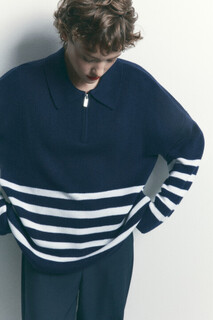 джемпер женский Свитер oversize с воротником-стойкой на молнии Befree