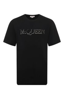 Хлопковая футболка Alexander McQueen