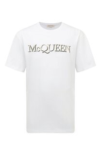 Хлопковая футболка Alexander McQueen