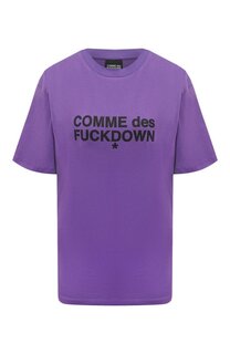 Хлопковая футболка Comme des Fuckdown