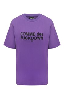 Хлопковая футболка Comme des Fuckdown